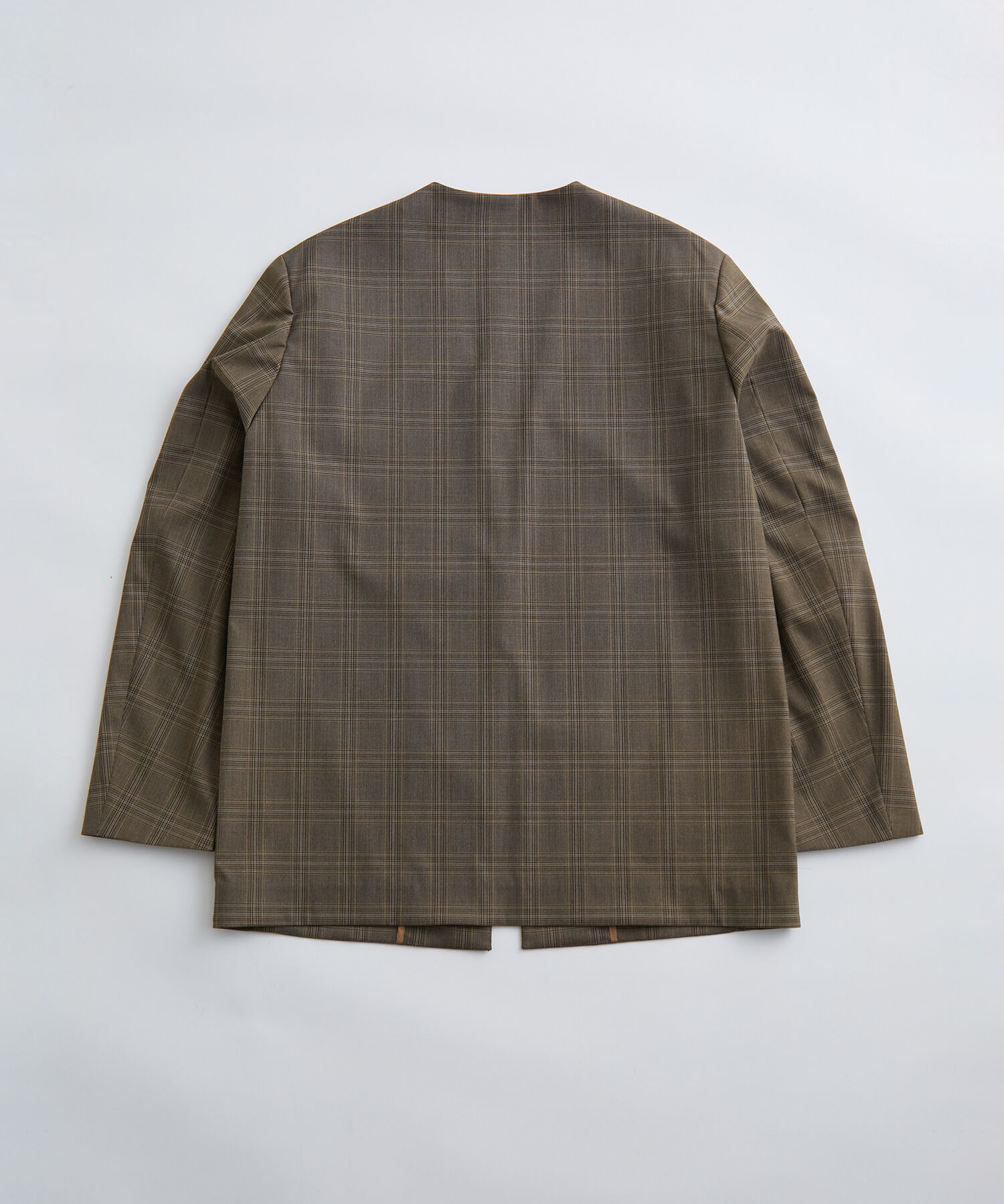 ADAM ET ROPE'「【Chambrer】オーバーサイズ ノーカラー イージー ジャケット / シーズンレス / セットアップ対応」|ノーカラージャケット|