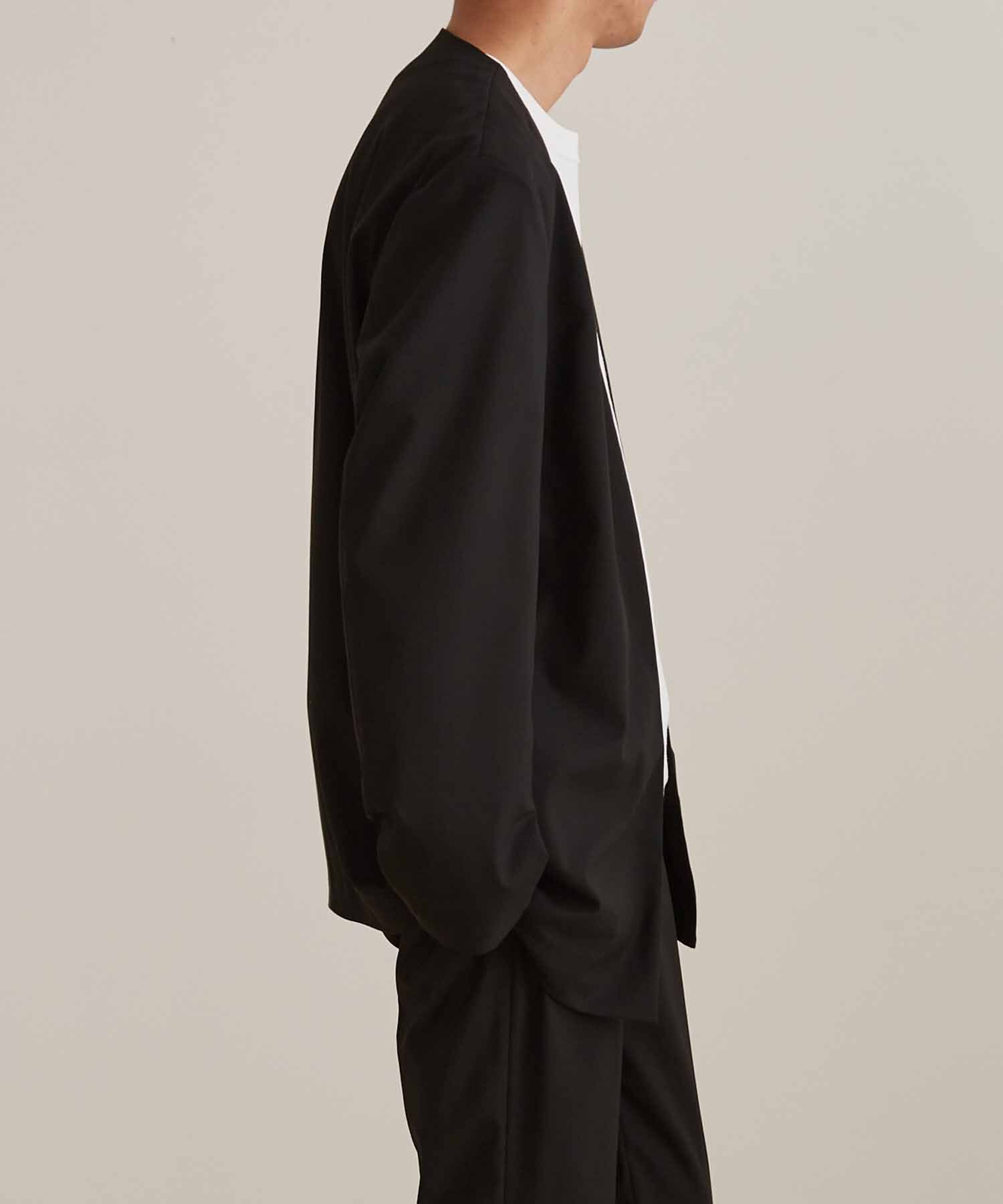 ADAM ET ROPE'「【Chambrer】オーバーサイズ ノーカラー イージー ジャケット / シーズンレス / セットアップ対応」|ノーカラージャケット|