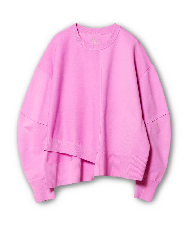  「カーブスリーブニットプルオーバー」|ニット・セーター|