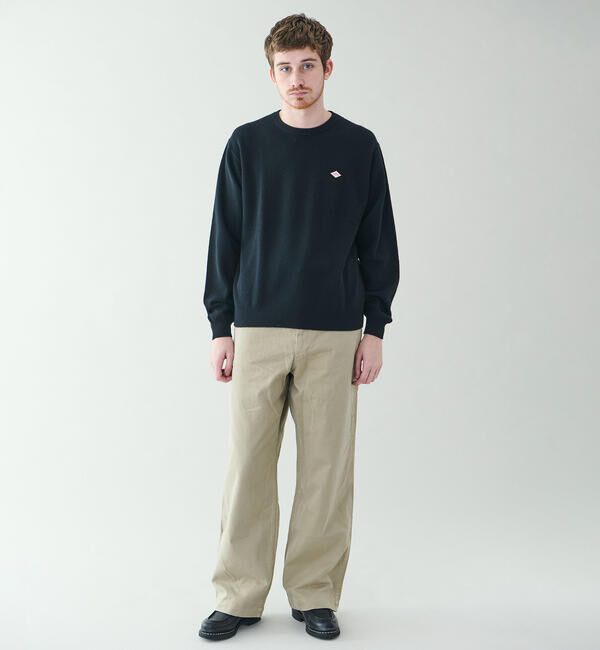 DANTON「DANTON | ラムウール クルーネックニットプルオーバー MEN」|ニット・セーター|