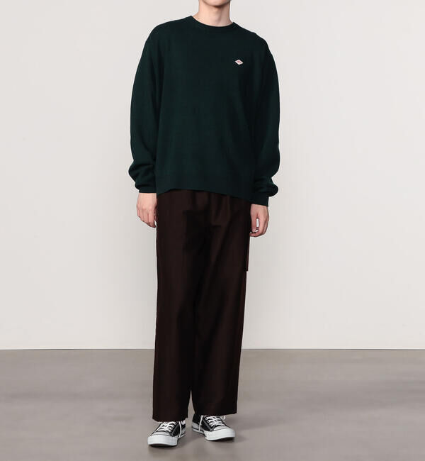 DANTON「DANTON | ラムウール クルーネックニットプルオーバー MEN」|ニット・セーター|