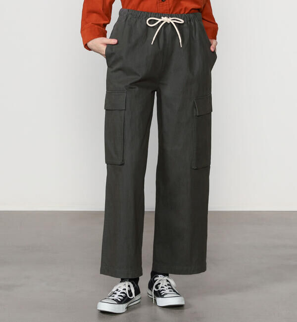 DANTON「DANTON | コットンナイロン カーゴパンツ WOMEN」|チノ|