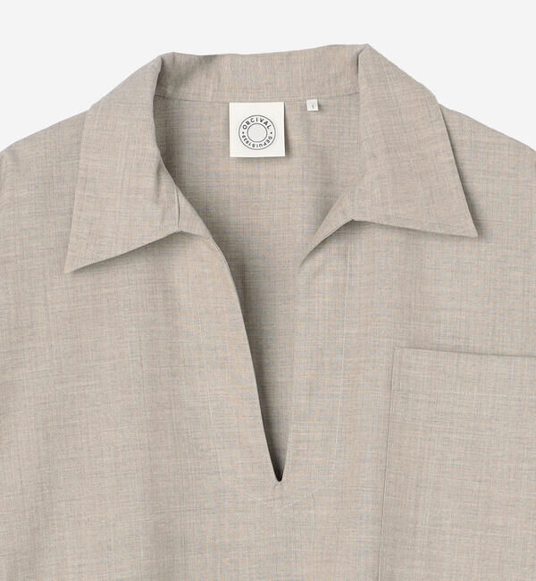 ORCIVAL「ORCIVAL | ストレッチブロード スキッパーシャツ WOMEN」|シャツ・ブラウス|