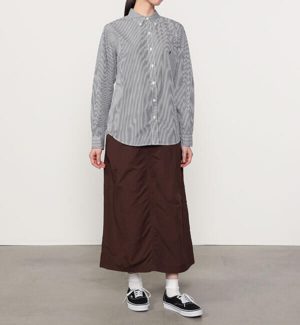  「Gymphlex | コットン 長袖ボタンダウンシャツ STRIPE WOMEN」|シャツ・ブラウス|