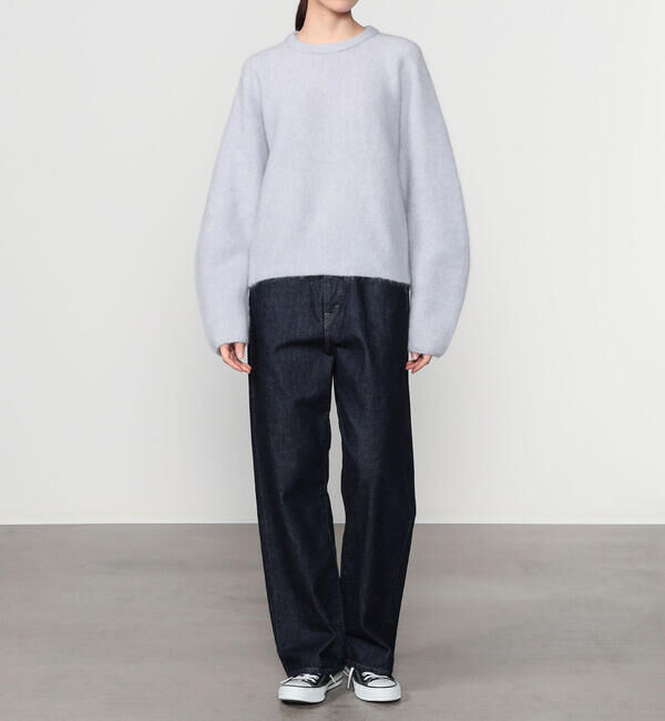 UNFIL「UNFIL | スーパーキッドモヘア クルーネックニットプルーバー WOMEN」|ニット・セーター|