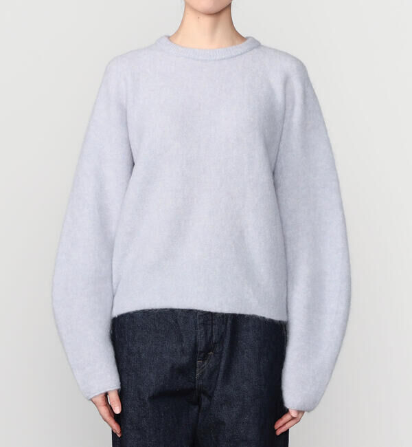 UNFIL「UNFIL | スーパーキッドモヘア クルーネックニットプルーバー WOMEN」|ニット・セーター|