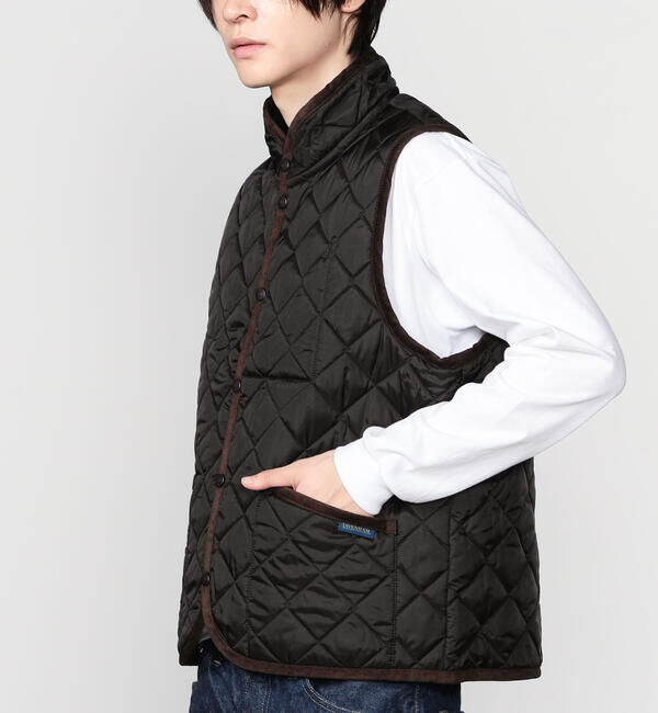  「LAVENHAM | 〈別注〉 スタンドカラー キルティングベスト MEN」|ダウンベスト・ベスト|