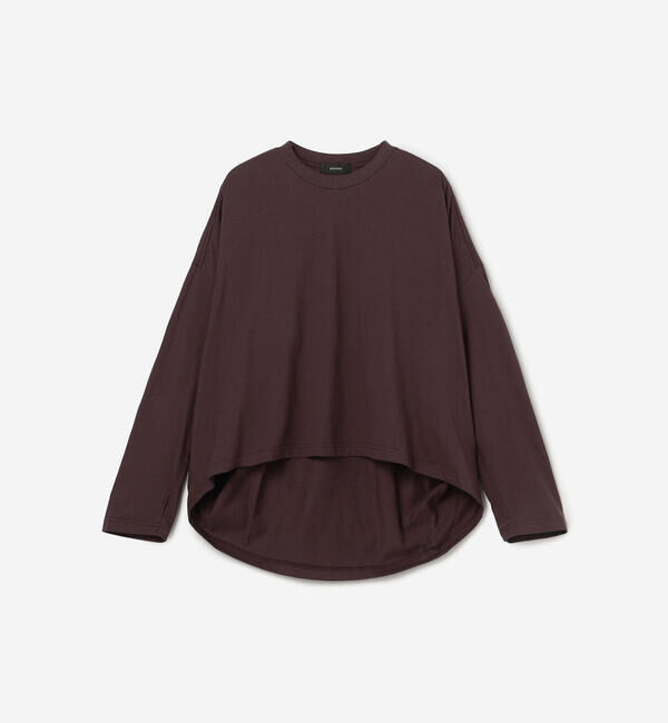  「alvana | コットン ロングスリーブTシャツ WOMEN」|Tシャツ・カットソー|PURPLE