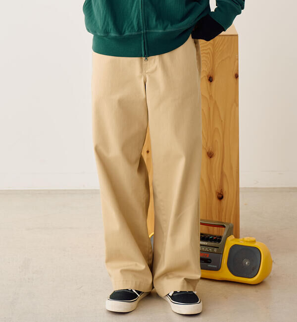  「TUF-NUT | T/C TWILL WIDE WORK TROUSERS MEN」|チノ|