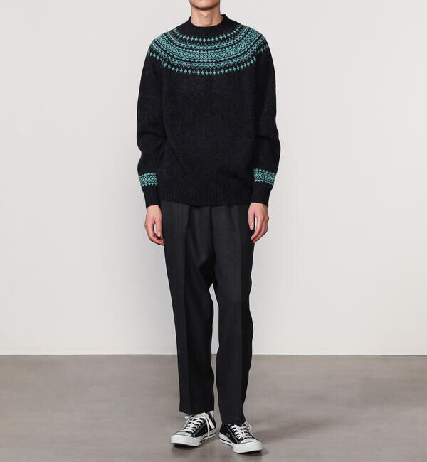 Morris & Sons「MORRIS & SONS |  ジーロンラム ノルディックセーター MEN」|ニット・セーター|