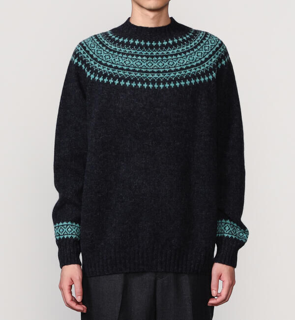 Morris & Sons「MORRIS & SONS |  ジーロンラム ノルディックセーター MEN」|ニット・セーター|