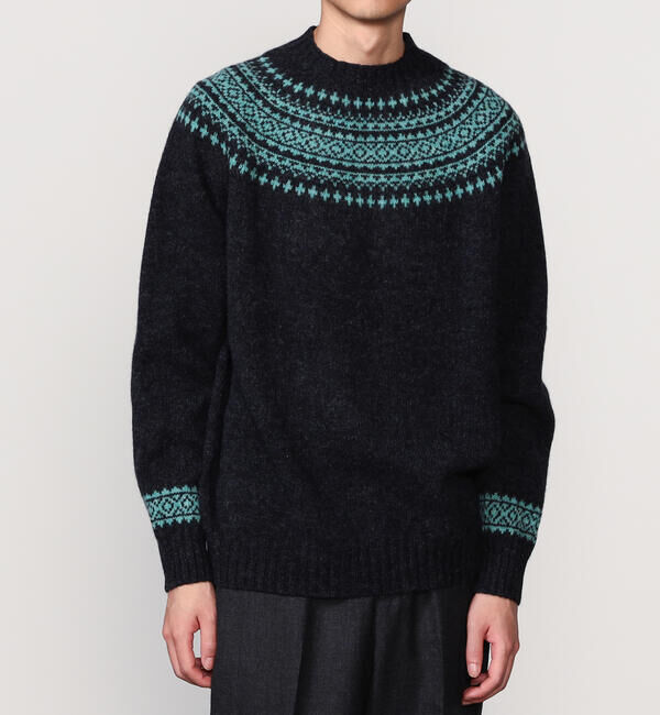 Morris & Sons「MORRIS & SONS |  ジーロンラム ノルディックセーター MEN」|ニット・セーター|