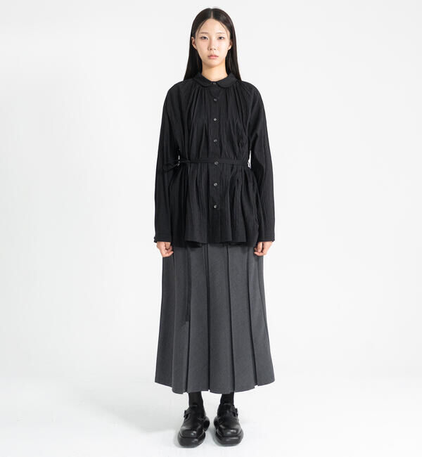  「eunoia | ラウンドカラー ブラウス WOMEN」|シャツ・ブラウス|