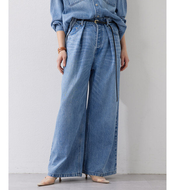  「デニムタックパンツ」|デニム|