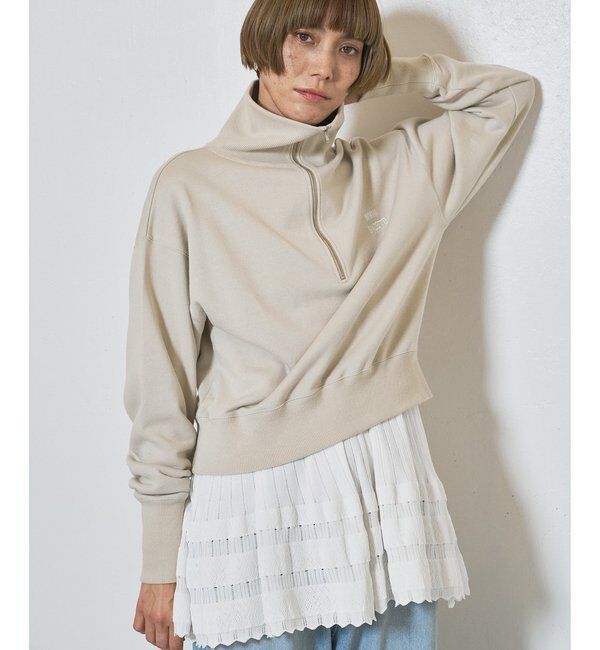  「ハーフジップロゴ裏毛プルオーバー」|Tシャツ・カットソー|