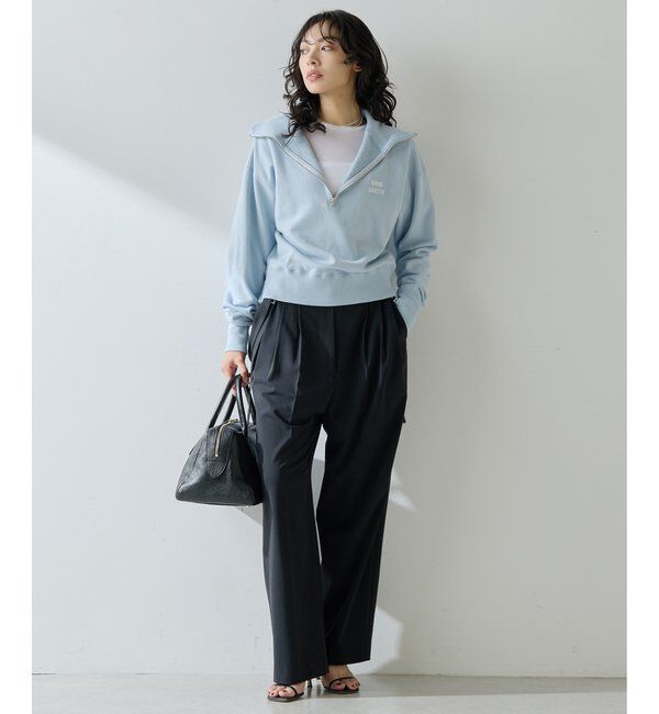  「ハーフジップロゴ裏毛プルオーバー」|Tシャツ・カットソー|