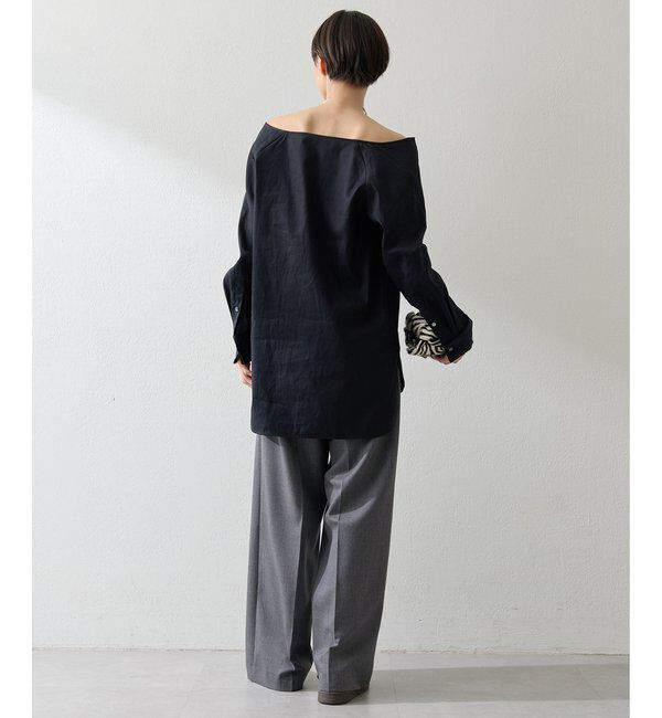  「ブロードオフショルダーブラウス」|シャツ・ブラウス|