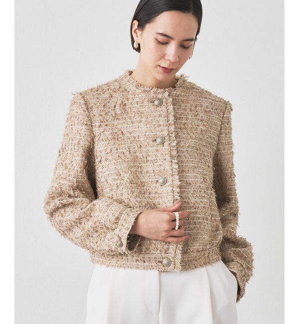  「LINTONブルゾン」|ブルゾン・スタジャン|ベージュ