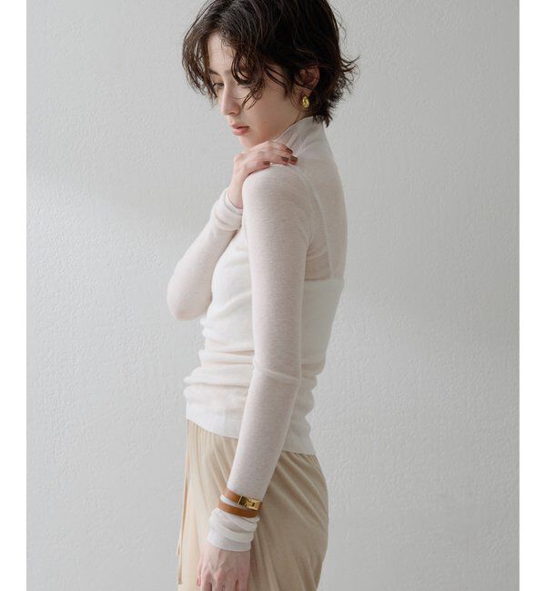 THE PAUSE「【THE PAUSE】リブハイネックプルオーバー」|ニット・セーター|