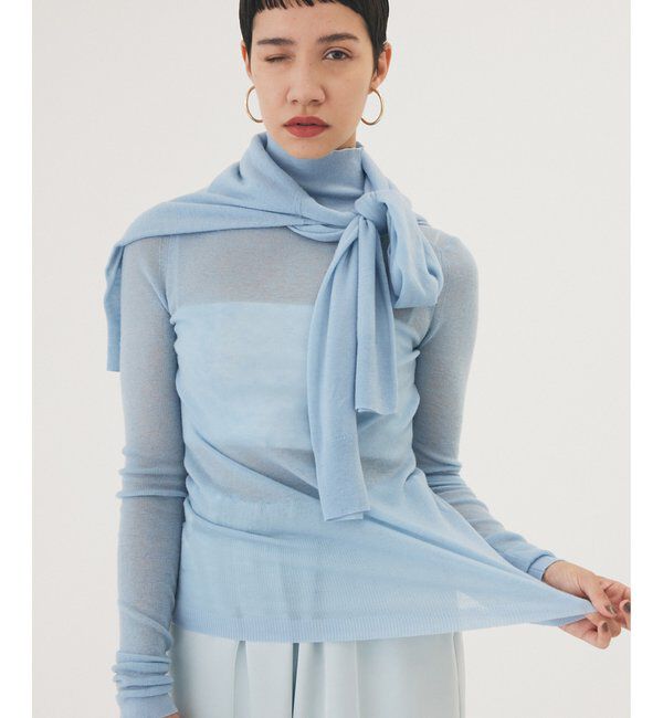 THE PAUSE「【THE PAUSE】リブハイネックプルオーバー」|ニット・セーター|