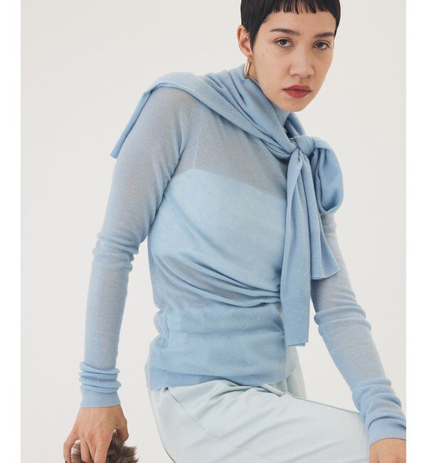 THE PAUSE「【THE PAUSE】リブハイネックプルオーバー」|ニット・セーター|