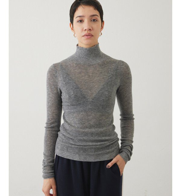 THE PAUSE「【THE PAUSE】リブハイネックプルオーバー」|ニット・セーター|