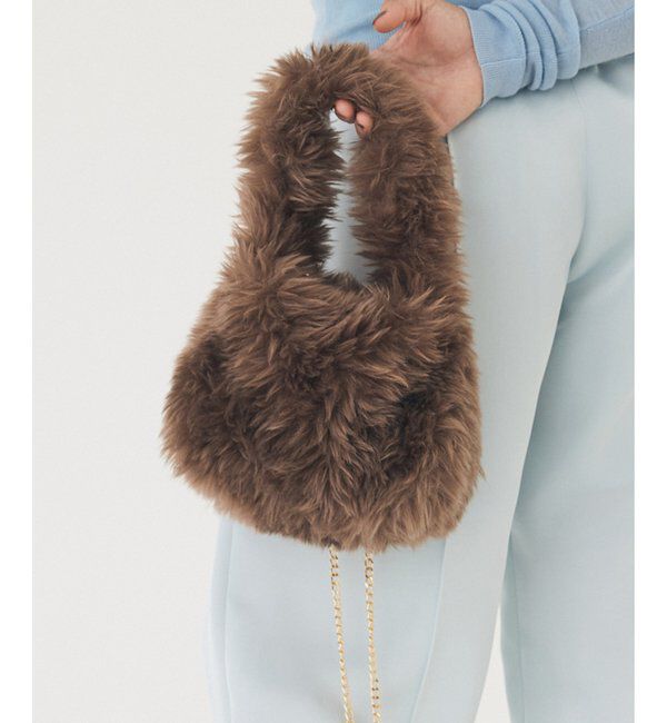 THE PAUSE「【THE PAUSE】フェイクファーミニBAG」|トートバッグ|