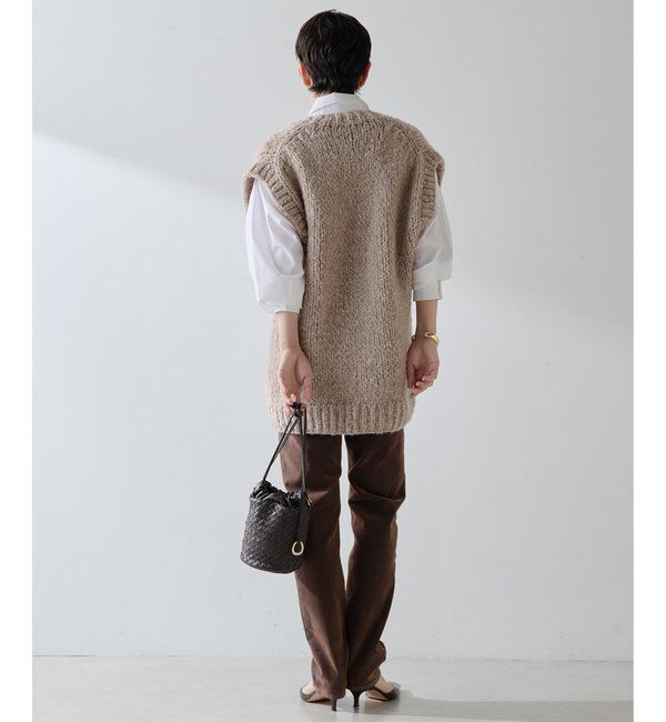  「ハンドニットVプルオーバー」|ニット・セーター|