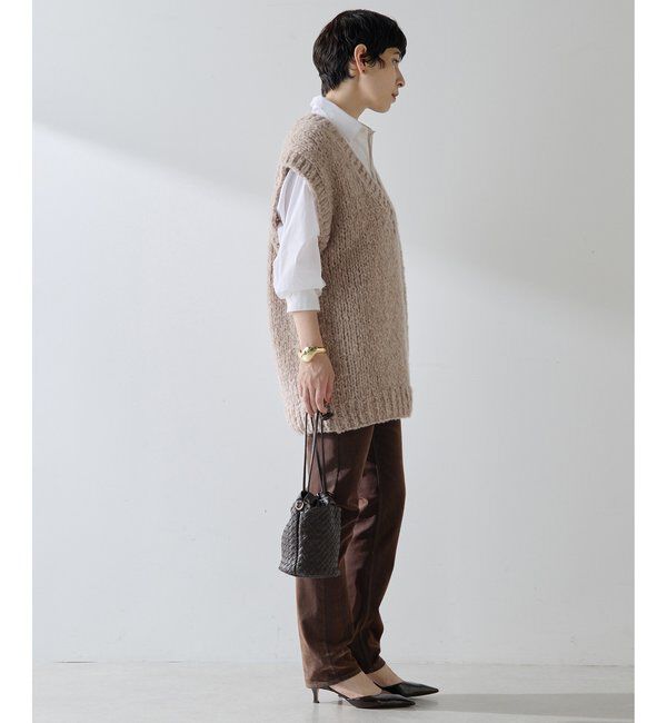  「ハンドニットVプルオーバー」|ニット・セーター|