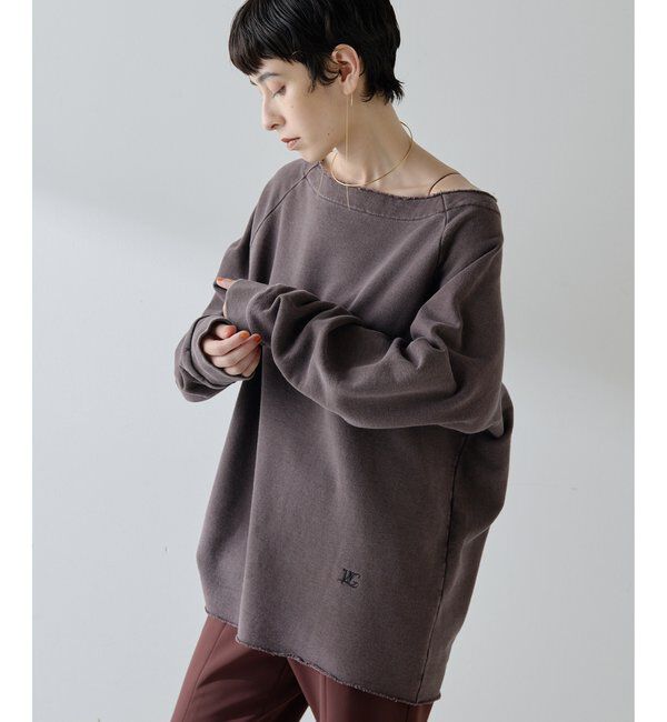  「オフショル裏毛プルオーバー」|Tシャツ・カットソー|