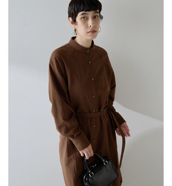  「ナイロンシャツドレス」|ワンピース|