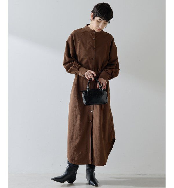  「ナイロンシャツドレス」|ワンピース|