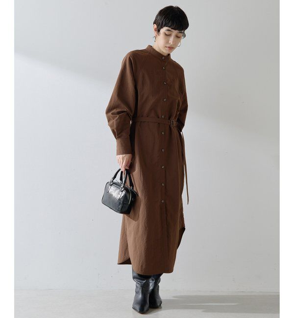  「ナイロンシャツドレス」|ワンピース|