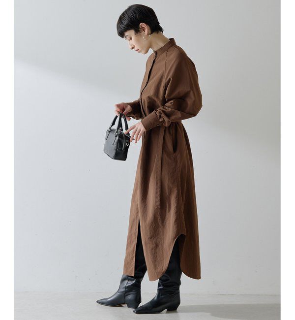  「ナイロンシャツドレス」|ワンピース|