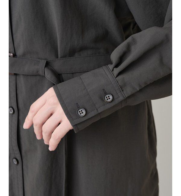  「ナイロンシャツドレス」|ワンピース|