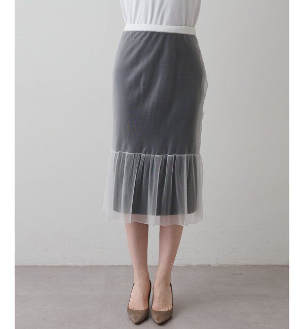 GEMINI「【GEMINI】ニットレイヤードスカート」|スカート|