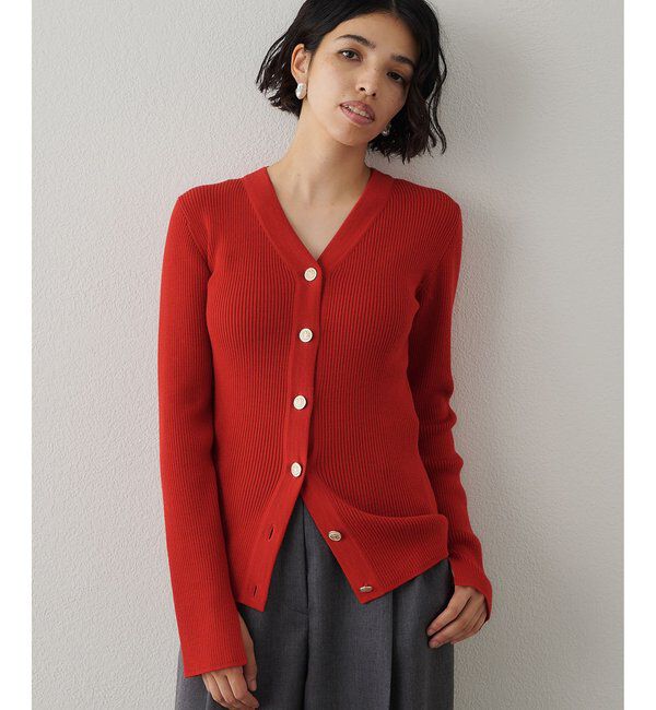  「リブニットカーディガン」|ニット・セーター|