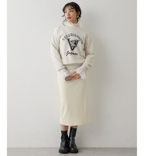  「圧縮スムースタイトスカート」|スカート|