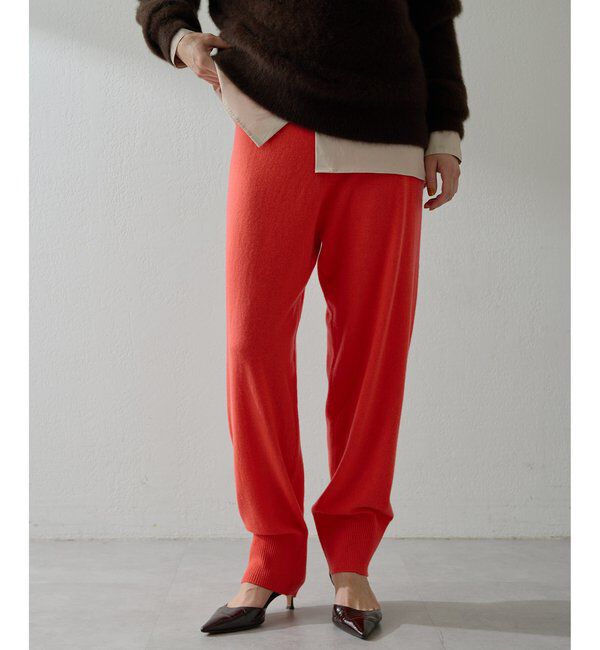  「ウールカシミヤニットパンツ」|チノ|