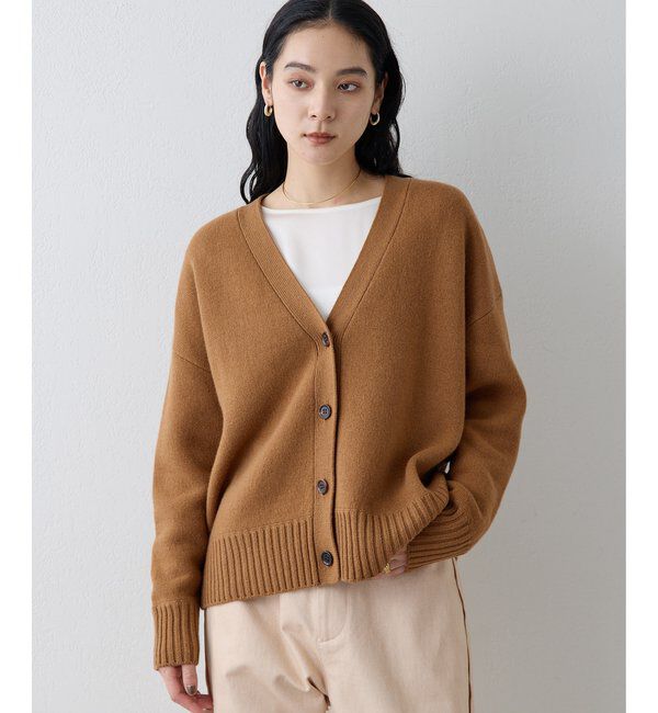 Drawing Numbers「【Drawing Numbers】接結ルーズVネックカーディガン」|ニット・セーター|