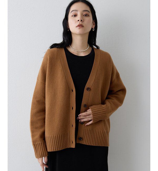 Drawing Numbers「【Drawing Numbers】接結ルーズVネックカーディガン」|ニット・セーター|