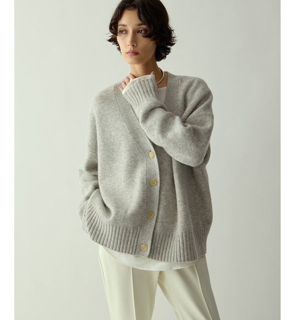 Drawing Numbers「【Drawing Numbers】接結ルーズVネックカーディガン」|ニット・セーター|