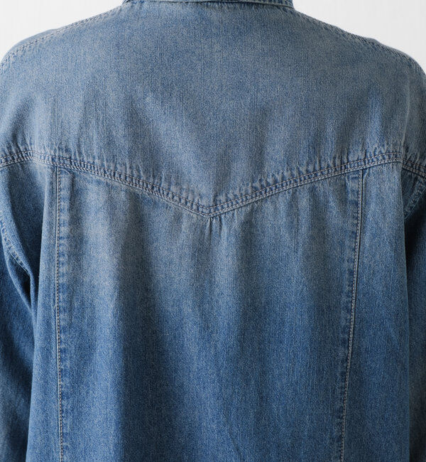  「ボウタイデニムシャツ」|シャツ・ブラウス|