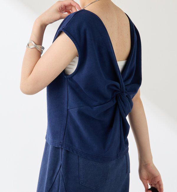  「Q.anos ツイストタンクトップ」|Tシャツ・カットソー|