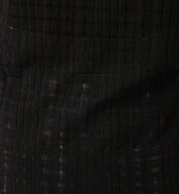  「Q.anos シアーチェック4WAYカーディガン」|Tシャツ・カットソー|