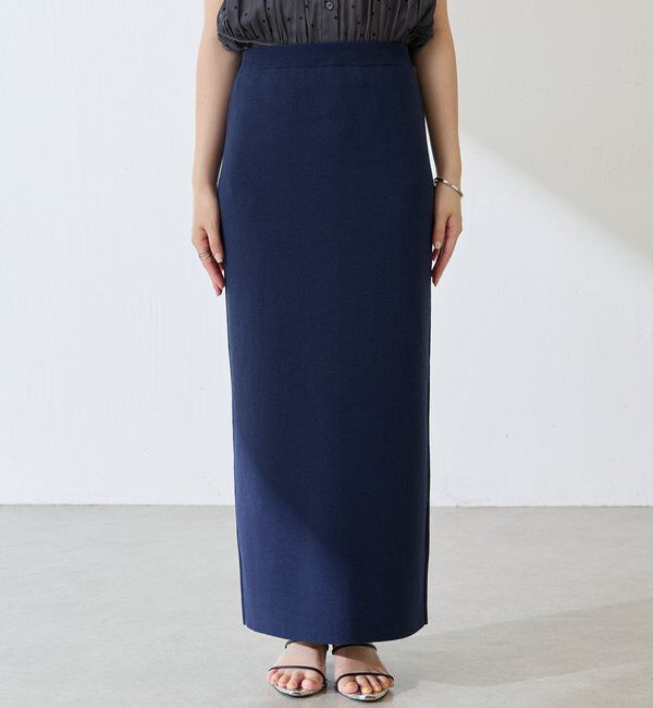  「【前後2WAY】センターボタンニットスカート」|スカート|