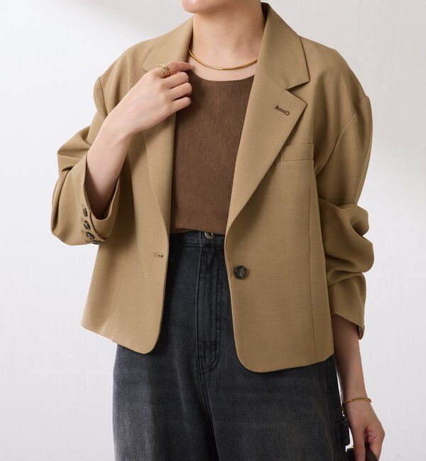  「ショートテーラードジャケット」|ベスト・ジレ|