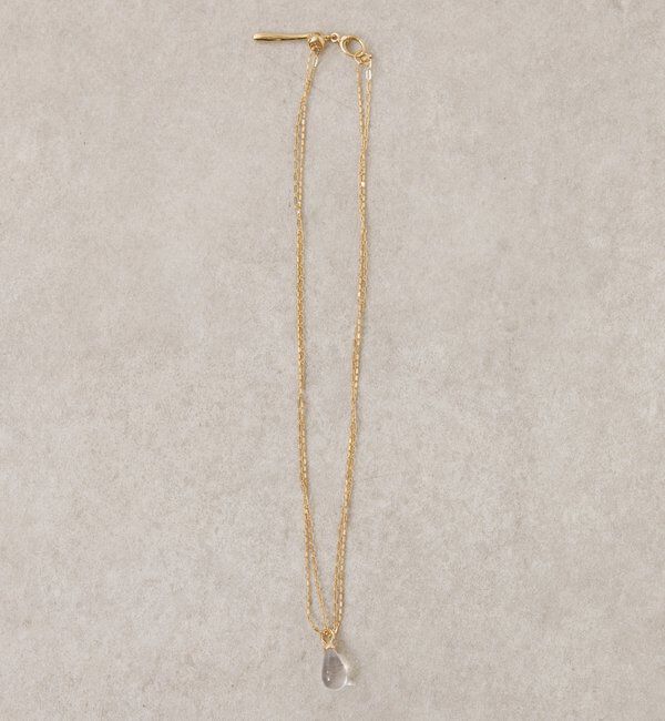  「【PAPILLONNER/パピヨネ】クリアドロップＹ字ネックレス」|リング|