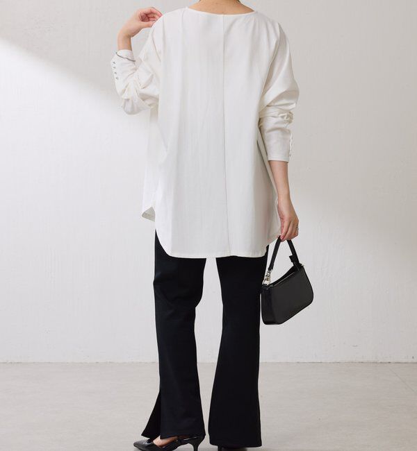  「袖ボタンロンT」|Tシャツ・カットソー|