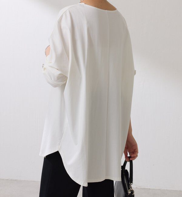  「袖ボタンロンT」|Tシャツ・カットソー|